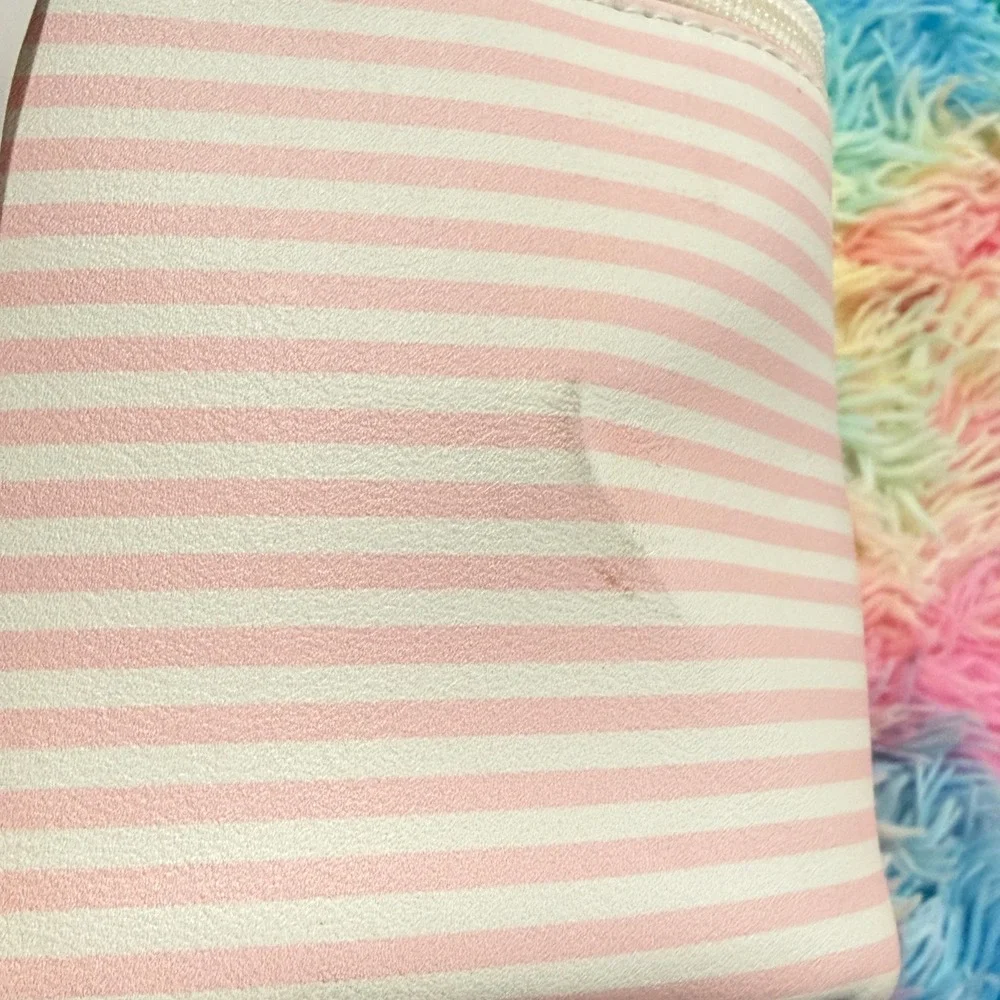 Primark Disney Makeup Bag Womens OS Pink NWT Thumper Moon Stars Striped Case